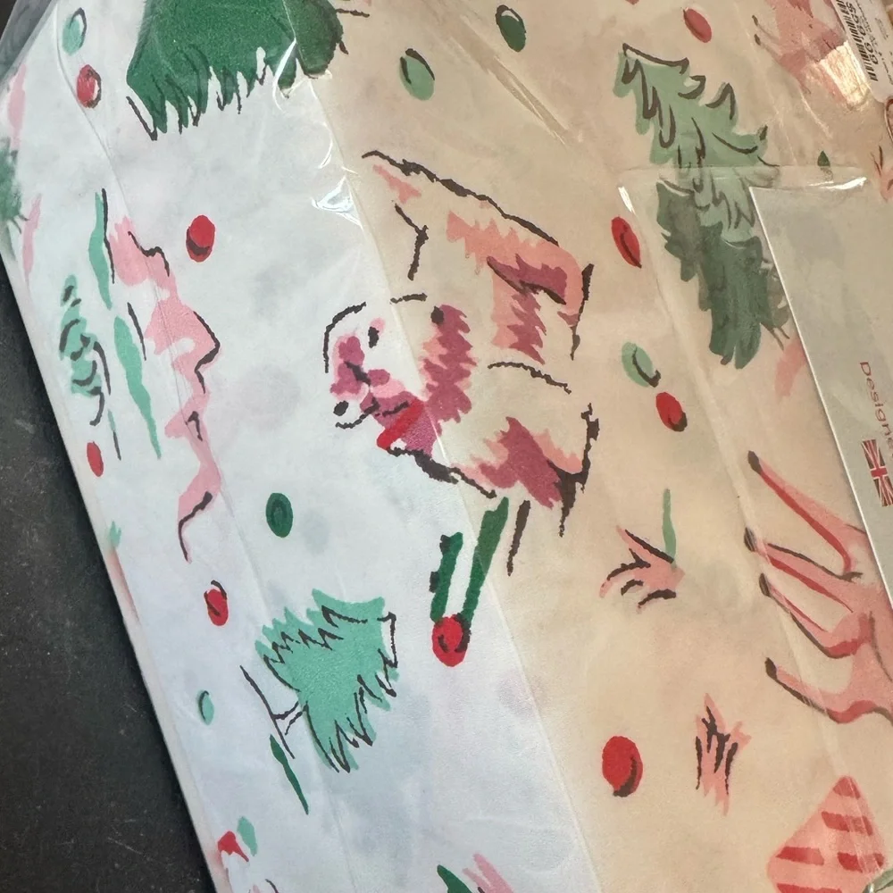 CATH KIDSON “ditsy deer”pink Christmas sheet set King size (I have Queen& full!)